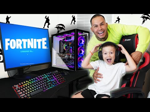 Surprising Our Kid with His DREAM Gaming Room! *NEW PC GAMING SETUP*