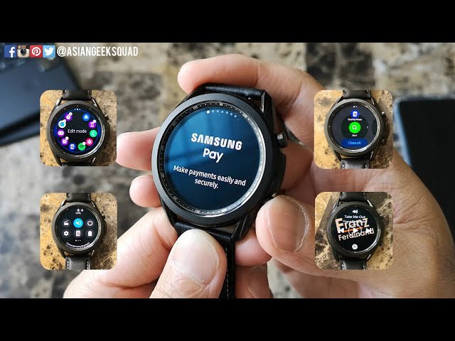 Samsung Galaxy Watch 3 (Navigate and Customize - Quick Panel, Apps, Widgets, Notifications)