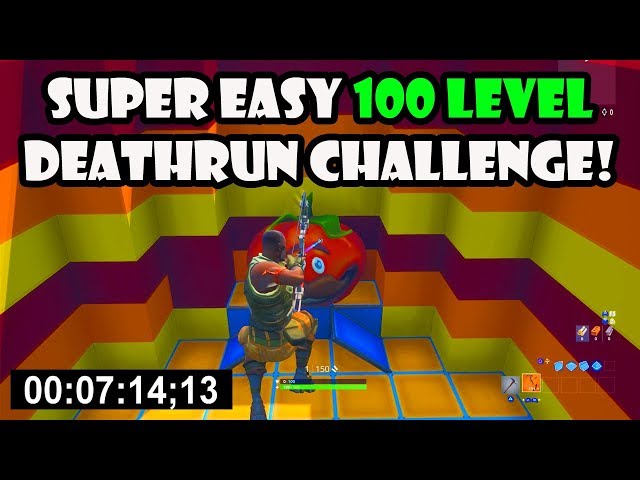 The SUPER EASY Default Deathrun with 100 Levels! (Fortnite Creative)