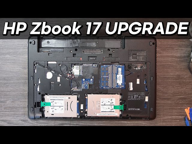 HP zBook 17 inch - How to Upgrade RAM, SSD, HDD