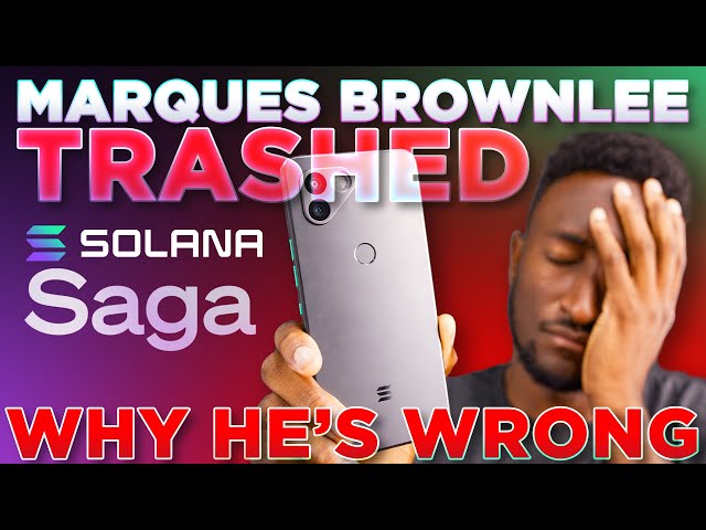 Marques Brownlee WRONG on Solana Saga 🔥 Best Phone Value For Web3