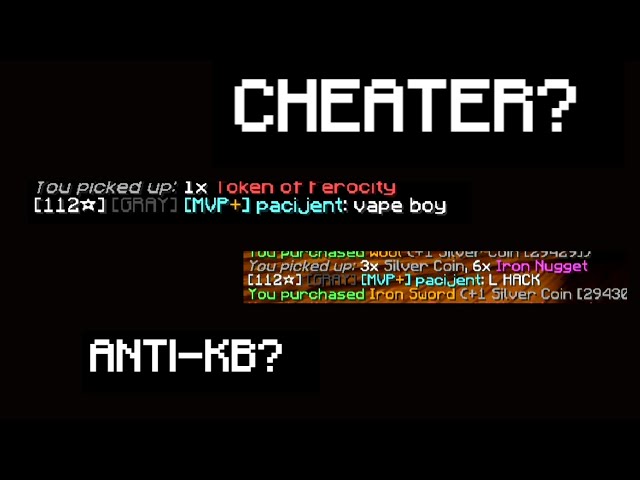 Cheater hackusates me then beats me in bedwars