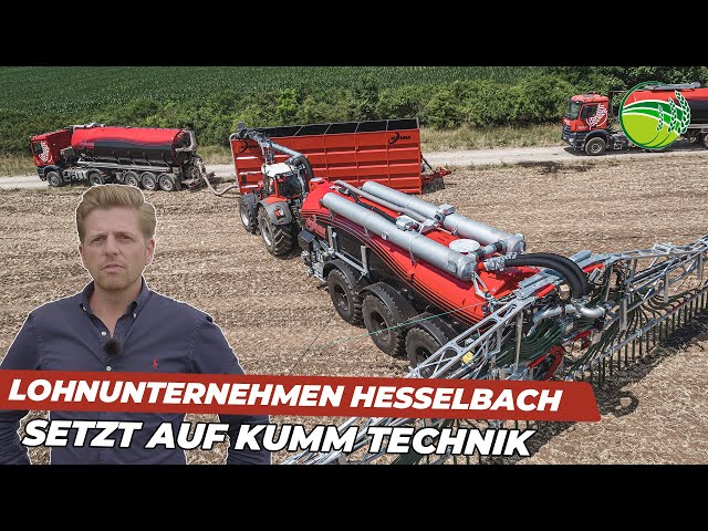 Agricultural contractor HESSELBACH relies on liquid manure technology from KUMM Technik