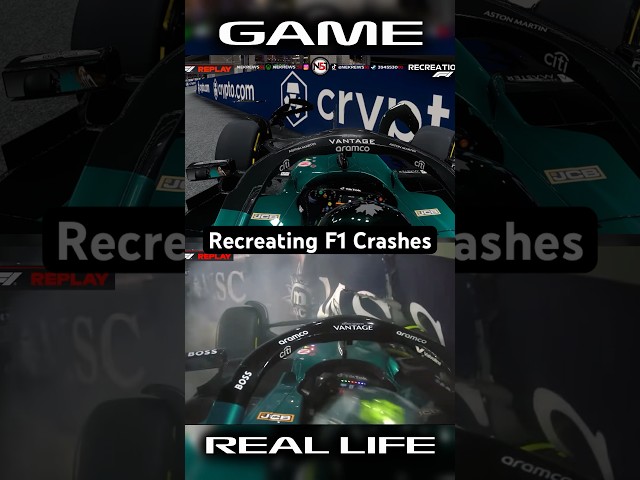 Recreating F1 Crashes #38 #shorts #f1 #f1crashes