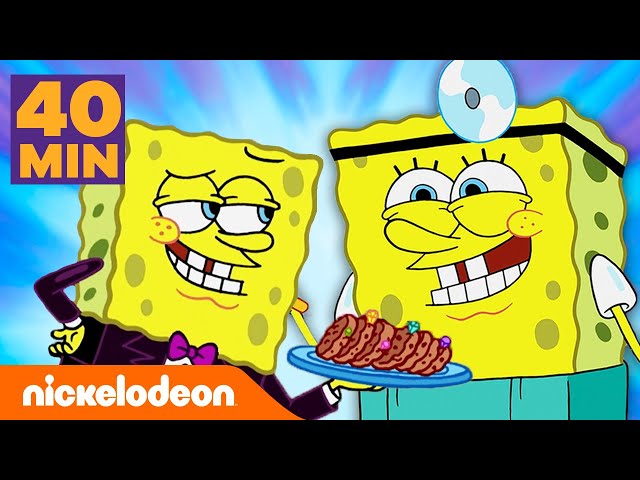 SpongeBob Schwammkopf | SpongeBobs lustigste Jobs: 40 MINUTEN lang | Nickelodeon Deutschland