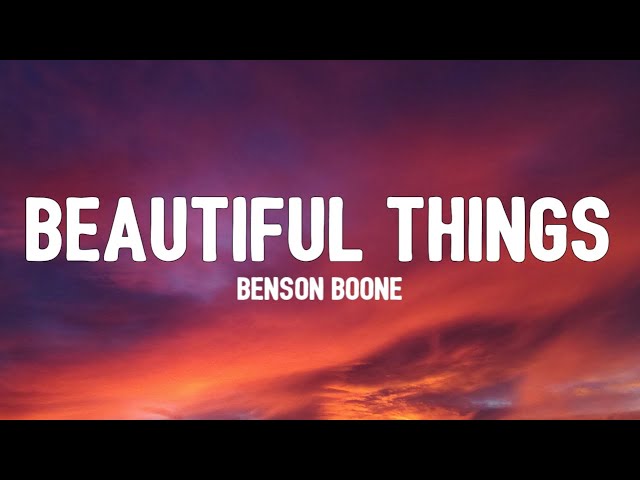 Benson Boone - Beautiful Things (TikTok, sped up) [Lyrics] please stay i want you i need you oh god