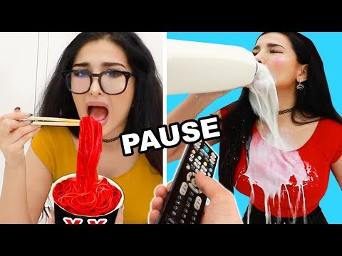Extreme PAUSE CHALLENGE (Hot and Spicy Food)