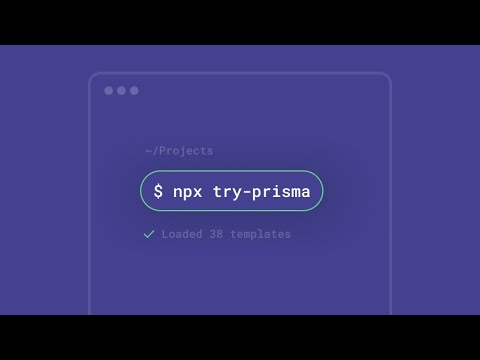 Announcing: try-prisma!