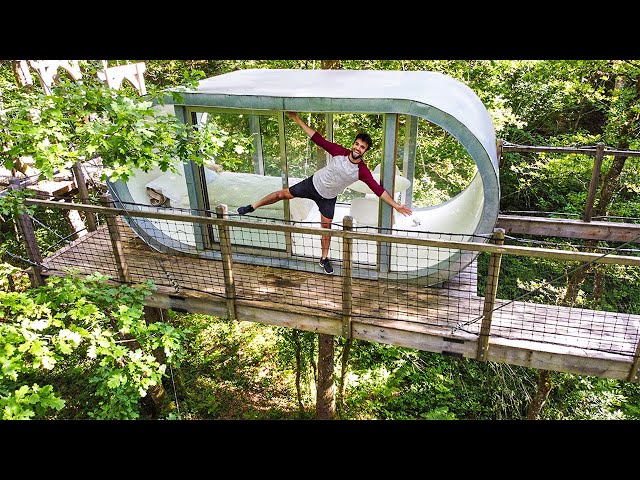 WORLD'S FIRST CAPSULE HOTEL TREEHOUSE (Never Before Seen)!