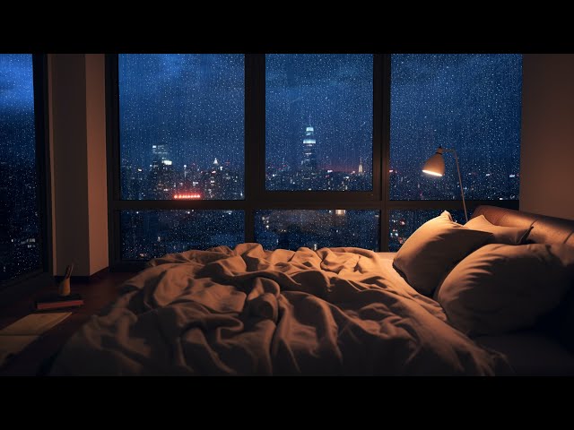 Soothing Rain Sound for Sleep - Relax Your Mind and Fall Asleep with Rain on Window At Night ⛈️