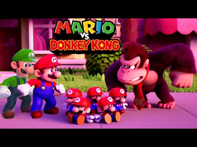 Mario vs Donkey Kong 2-Player Co-op - Full Game Walkthrough