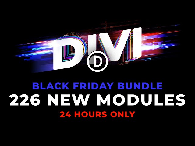 Check Out Our Massive Black Friday Module Bundle, Deal Expires Today!