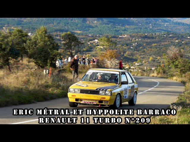 Rallye du Bas Vivarais 2023 - Renault 11 Turbo N°209 - Eric MÉTRAL et Hyppolyte BARRACO