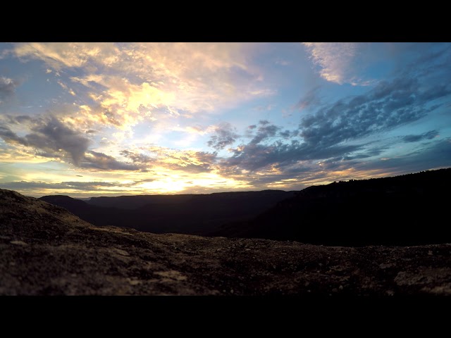 Sunset Time Lapse of Blue Mountains, Australia