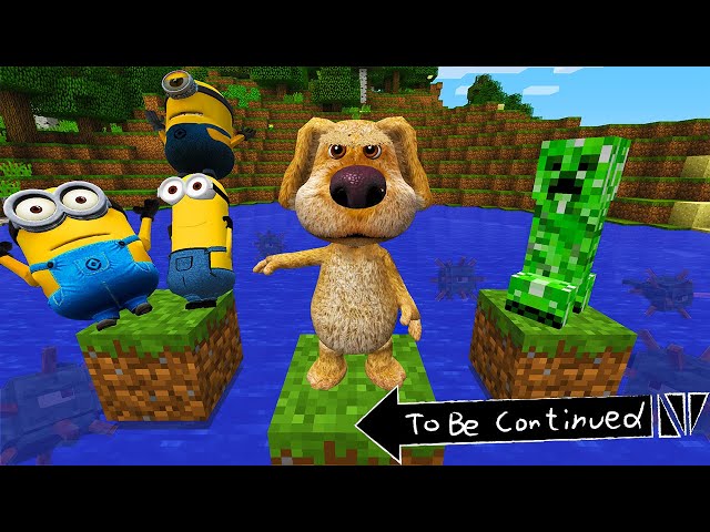 TALKING BEN chooses WHO TO SAVE MINIONS or CREEPER in MINECRAFT - Gameplay