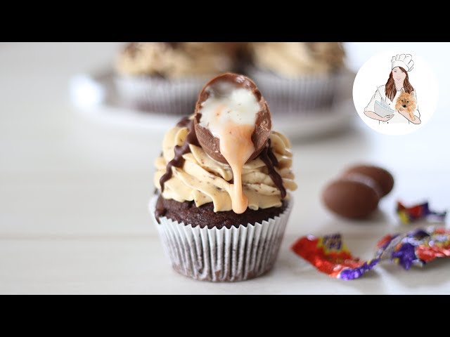 Cadbury Creme Egg Easter Cupcakes | Easter Cupcake Recipe