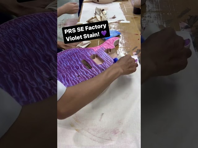 Violet Stain Inside the PRS SE Factory!