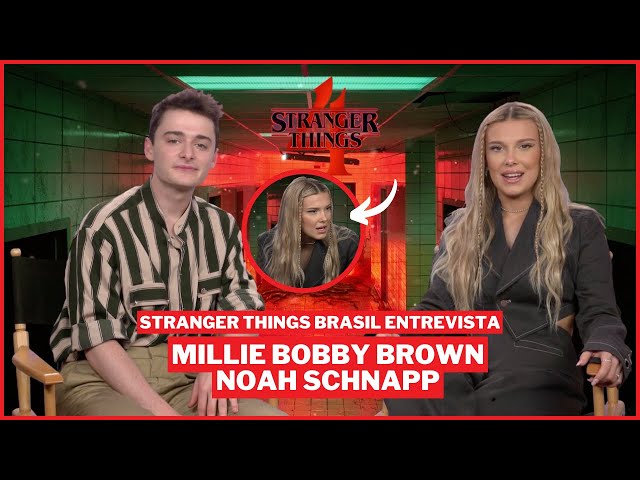Stranger Things Brasil entrevista Millie Bobby Brown e Noah Schnapp