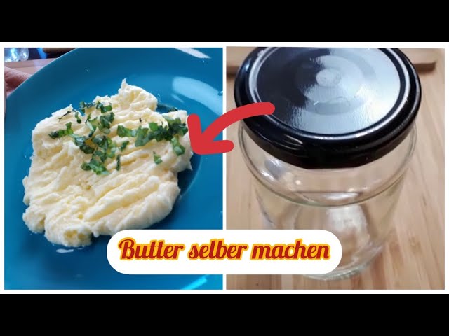 Butter Schütteln! 😳 ohne Mixer in 10 Min Butter selber machen ~ Kavanozda tereyağı nasıl yapılır?