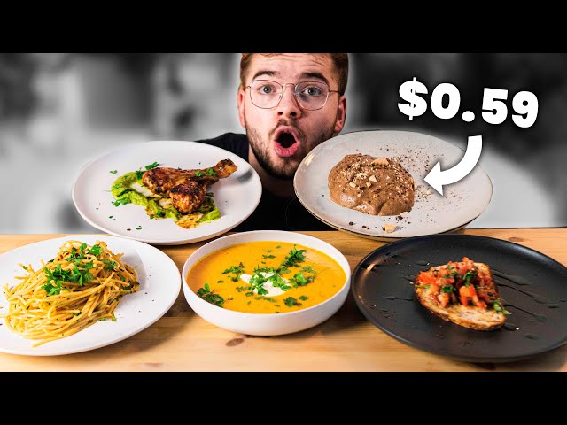 $5 Fancy 5 Course Dinner (Cheap Fancy Meals)