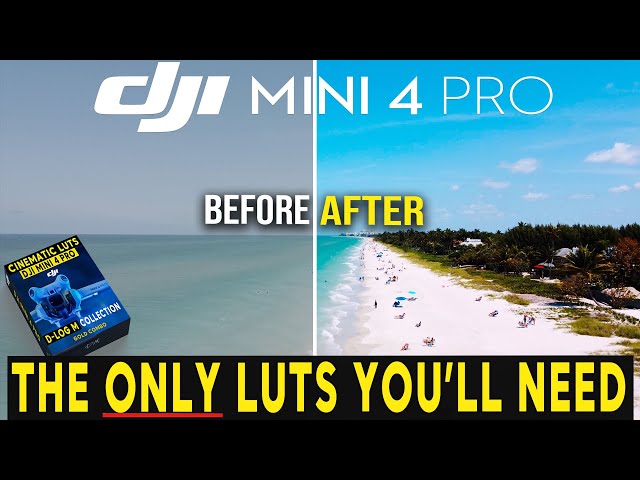 DJI Mini 4 Pro LUTS - COLOUR GRADE IN SECONDS!