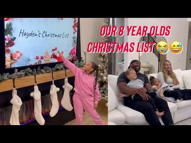 Our 8 year olds Christmas list…🥵🤭🎄 #christmas #christmaslist #family #christmastime #familyfun
