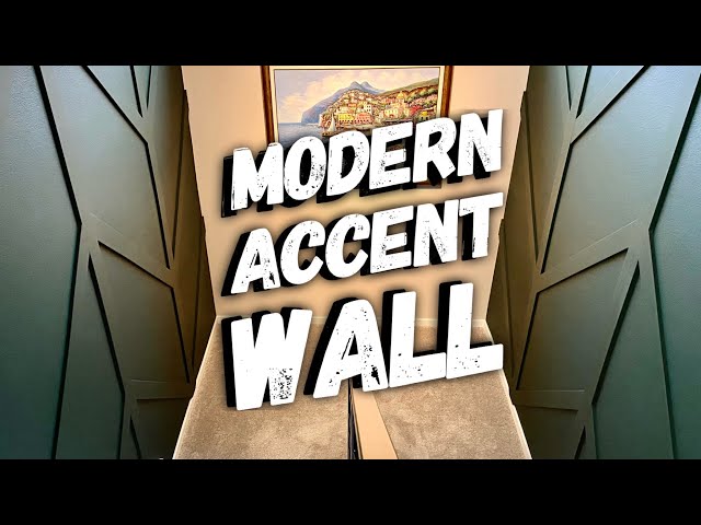 DIY ACCENT WALL // MODERN ACCENT WALL