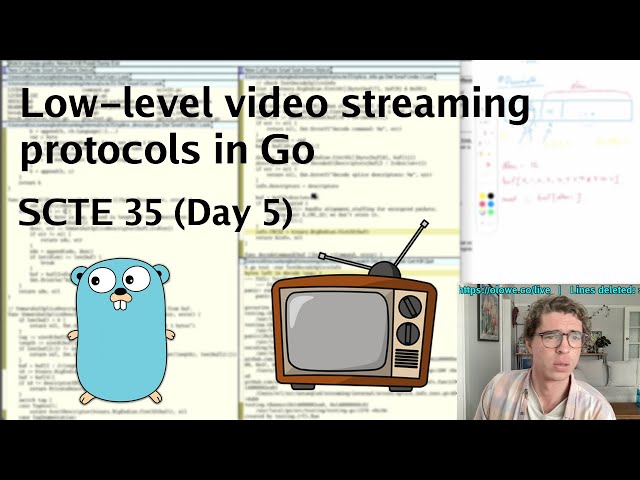 Low-level video streaming protocols in Go: SCTE 35