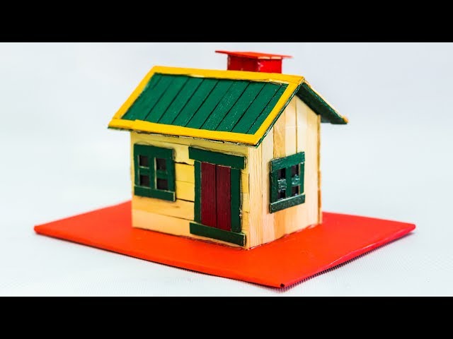 How To Make Popsicle Stick House Step By Step