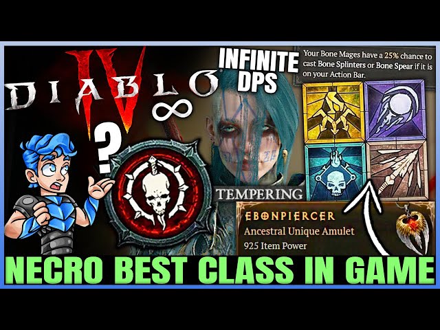 Diablo 4 - Necromancer Wins Season 4 - New Best Builds, Minions Fixed & INSANE New Tempering Guide!