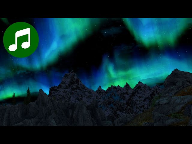 Relaxing SKYRIM Ambient Music 🎵 Northern Lights (Elder Scrolls OST | Soundtrack)
