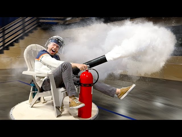 Fire Extinguisher Hovercraft! Camp CrunchLabs Week 8