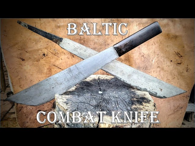 Making of medieval Baltic combat knife. Forging.