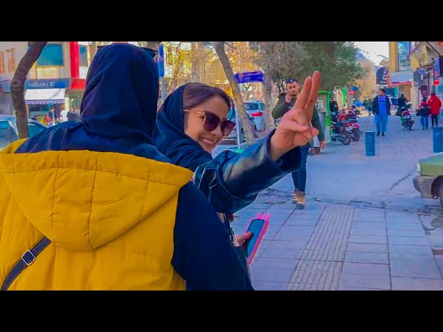 IRAN tour 2023 - Walking tour in Malek Street, Arak, Iran - vlog