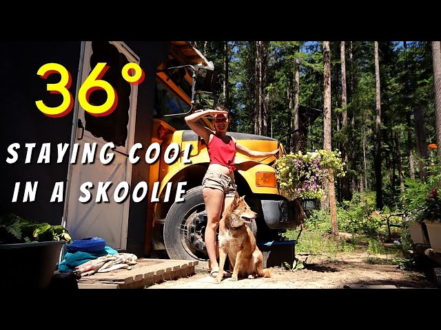 How We Stay Cool Living In An Off Grid Skoolie
