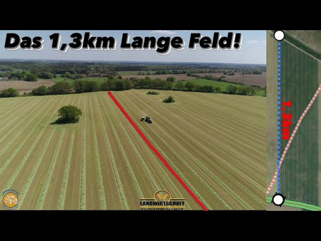 Das 1,3KM Lange Feld! Hier schafft man Hektar am Tag LU Ganzenmüller bei der 2000ha GPS Kampagne
