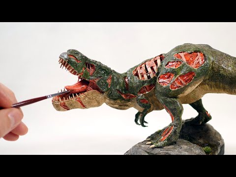 How to make a ZOMBIE T-REX from Polymer Clay