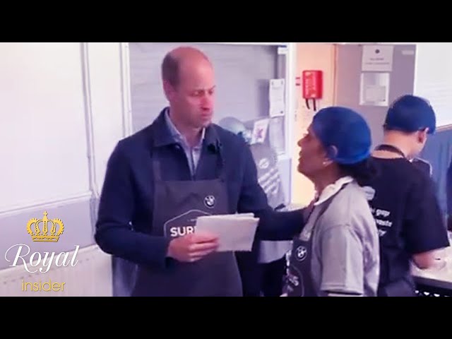 Touching Moment William Discusses Catherine's Health Challenges with Volunteer @TheRoyalInsider