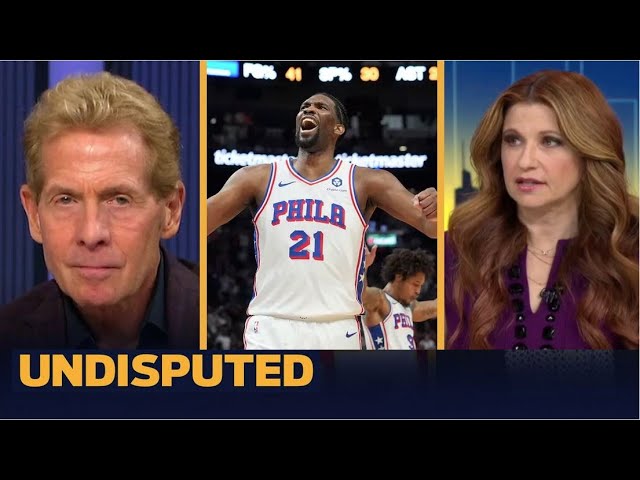 UNDISPUTED | Skip Bayless reacts Embiid's 1st career playoff triple-double in win vs Knicks 112-106