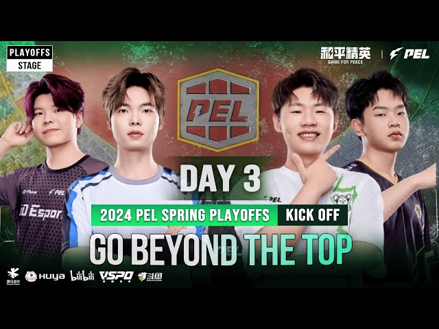 LIVE 2024 PEL SPRING PLAYOFFS STAGE DAY 3 | GAME FOR PEACE | BATTLE FOR GLORY#1
