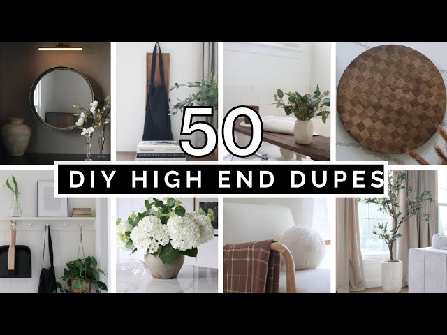 50 DIY HIGH END HOME DECOR THRIFTED DUPES