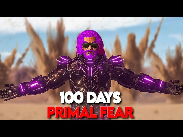 I Played 100 Days of Primal Fear on The Island | Ark Survival Evolved