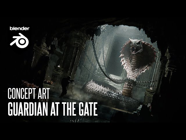 Guardian At The Gate | Concept Art | Blender 4.0