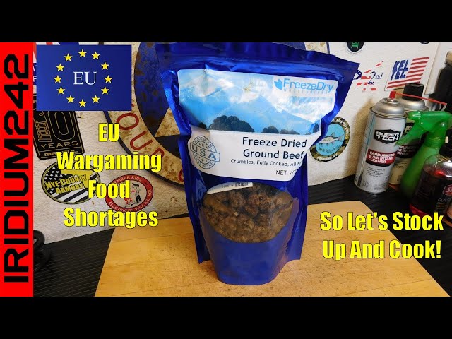 EU Wargaming Food Shortages And Freeze Dry Mongolian Ground Beef Noodles!