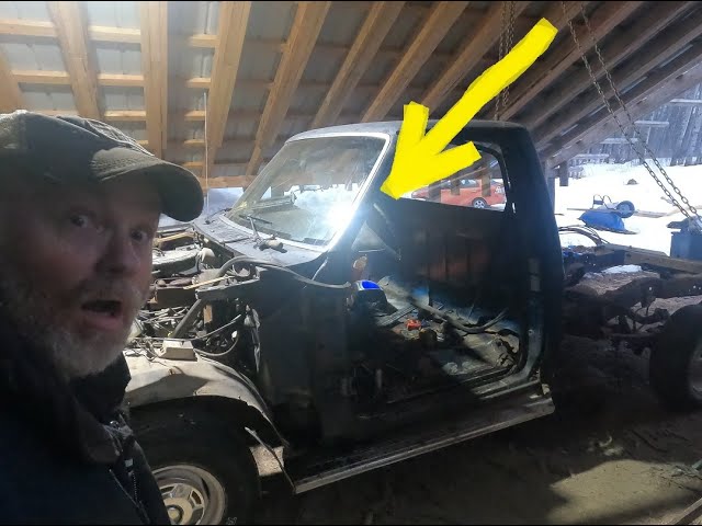 WOW...This Just Got Serious! Building A 1980's Bull Nose Ford F150 . Off Grid Homesteading.