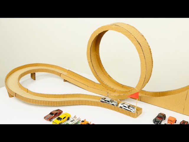 How to Make Hot Wheels Track From Cardboard | DIY Hot Wheels Track