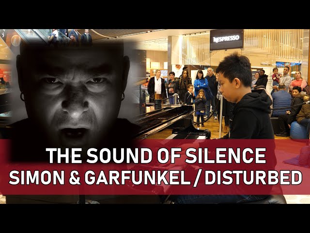 The Sound of Silence Mashup Disturbed Simon & Garfunkel Public Piano Cole Lam 12 Years Old