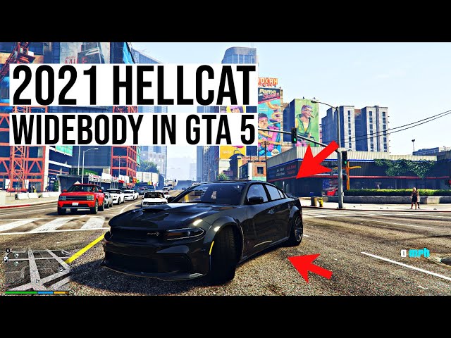 2021 Dodge Charger Hellcat Widebody Mod Install GTA 5 | How to get the Hellcat widebody in GTA 5