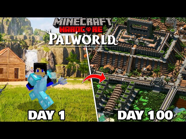 I Survived 100 Days in WORLD OF POKEMON | PALWORLD #1