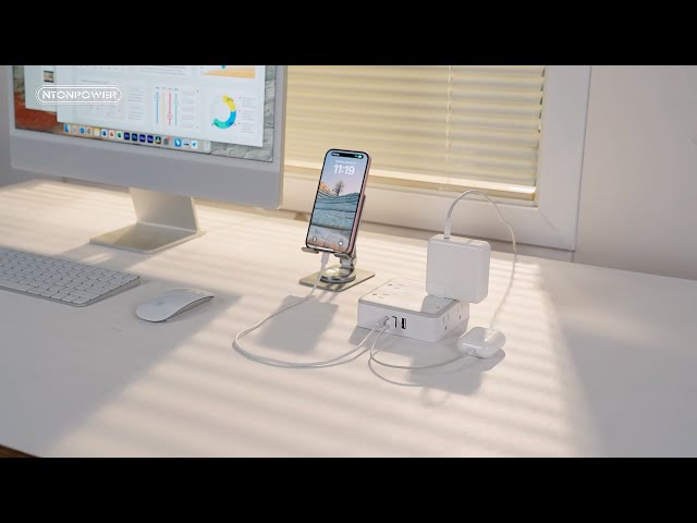 NTONPOWER WideCube Power Strip | Easy way to maximize your charging space